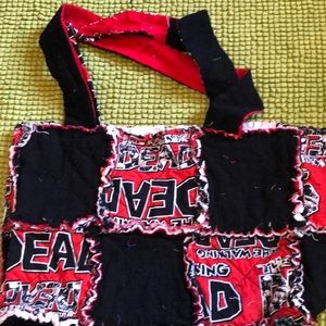 Hand made tote rag bag